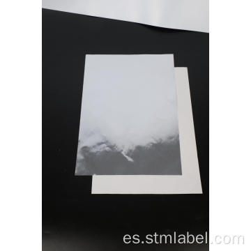 Papel de aluminio plateado de plata vidrio blanco acrílico